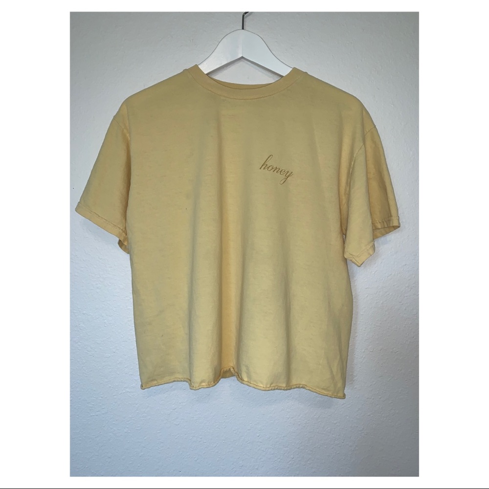 PACSUN yellow honey crop top